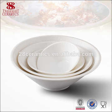 China dinnerware planície tigelas de cerâmica atacado salada tigela para ir